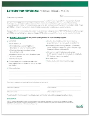 Gattex TSA Letter